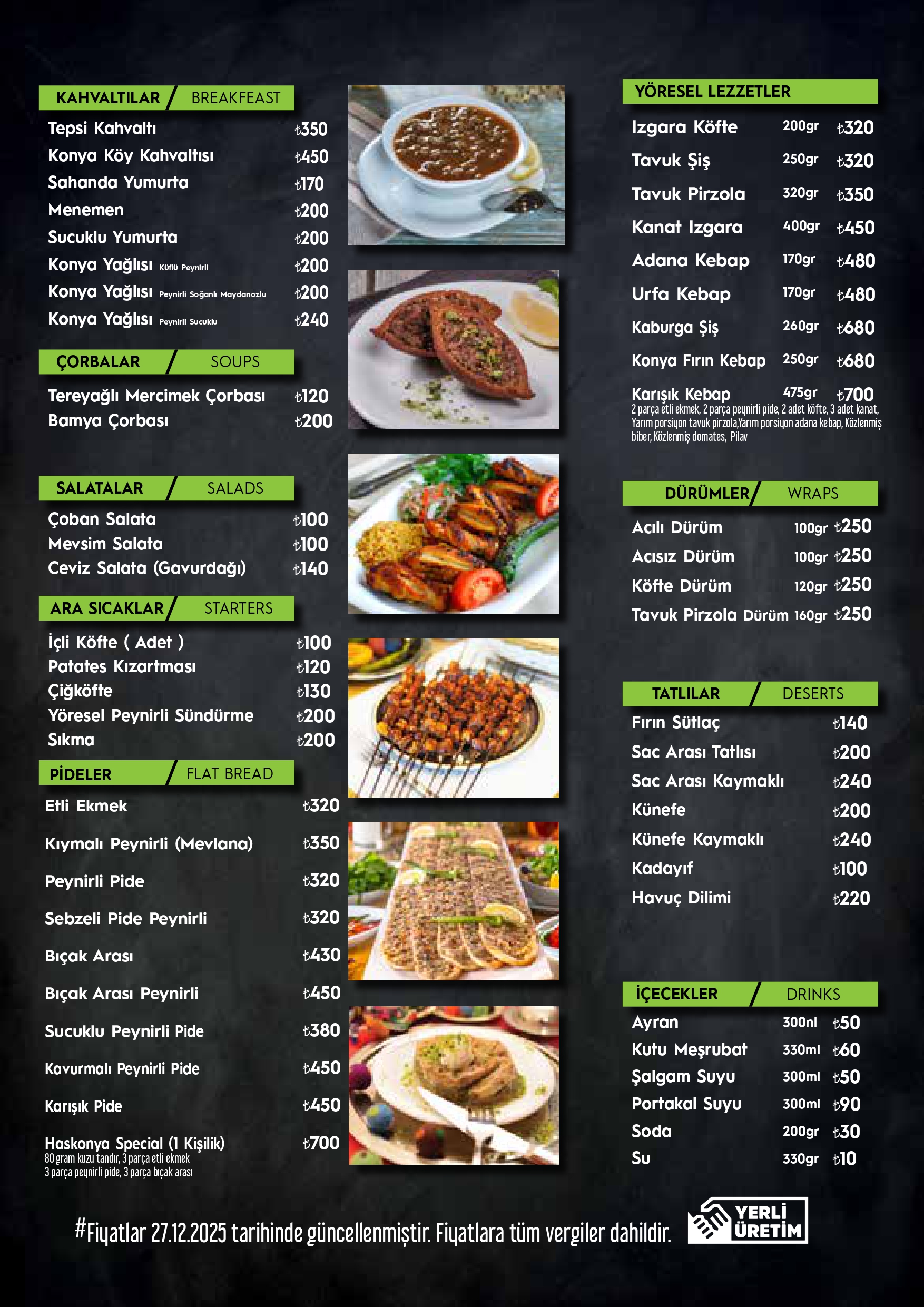 Has Konya Mutfagı Menu ve Kampanya -2